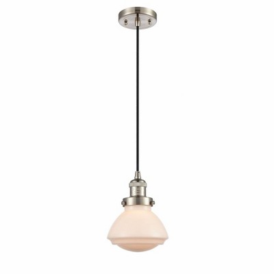 Olean - 1 Light Cord Hung Mini Pendant In Industrial Style-7.75 Inches Tall and 6.75 Inches Wide