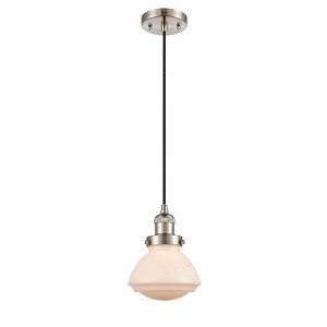 Olean - 1 Light Cord Hung Mini Pendant In Industrial Style-7.75 Inches Tall and 6.75 Inches Wide - 1 of 1