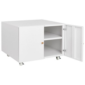 NicBex 2-Door Mobile File Cabinet with Adjustable Shelf,Steel Copier Stand Mobile Pedestal File Printer Stand for Home Office Printing Areas - 1 of 4