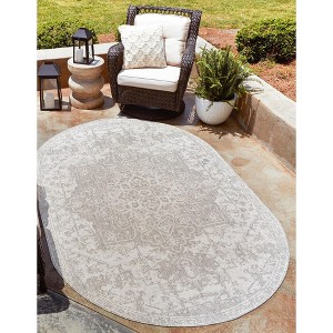 Jill Zarin Outdoor Dubai Medallion Woven Area Rug - 1 of 3