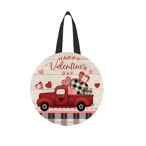 Briarwood Lane Valentine's Door Hanger 16x16 Valentines Love Pickup For Valentine's Door Hanger - 1 of 2