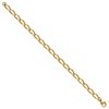 Chisel Stainless Steel Polished Yellow IP-plated 8" Elongated Curb Link Bracelet - 3 of 4