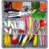75pcs,Fishing Lures Set,Spoon Hooks Minnow Pilers Hard Lure Kit,In Box,Fishing Gear Accessories - 4 of 4