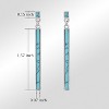 Turquoise Earrings Boho Earrings for Women Dangling Long Turquoise Stud Earrings Silver Dangle Earrings Gemstone Bar Earrings for Gift - 4 of 4