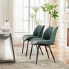 YOUNIKE Modern Dining Room Chairs Set of 2 Armless Kitchen Diner Chair Leather Upholstery Chairs for Dining Table 19.29"Wx19.69"Dx18.5"H - 4 of 4