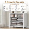 3/6/7-Drawer Dresser - Wide Wood Storage Chest for Bedroom, Nursery & Living Room - 3 of 4