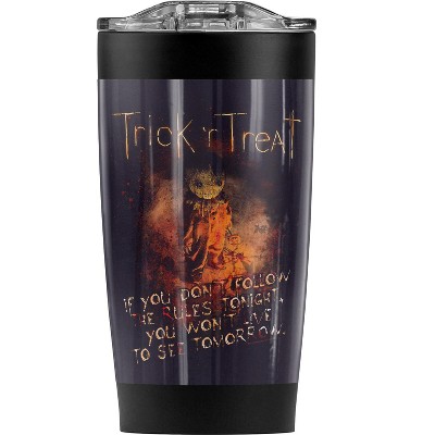 Trick R Treat Rules Steel Tumbler 20oz Coffee Travel Mug