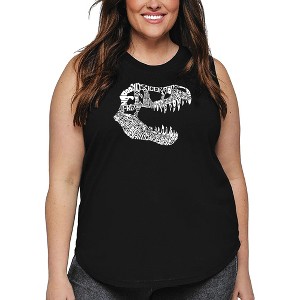 LA Pop Art Women's Word Art Tank Top - TREX - 1 of 4