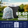 Plasticplace 55-60 Gallon Trash Bags, Clear (50 Count) - 3 of 4
