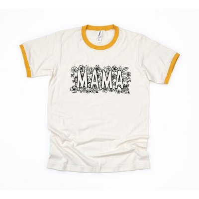 Simply Sage Market Women's Mama Bold Flowers Ringer Tee