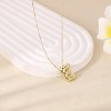 Personalized Balloon Letter Necklace 14K Gold Plated Alphabet Jewelry - 4 of 4