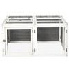 Wooden Outdoor Rabbit Hutch with Openable Top and Lockable Door,Bunny Cage for Backyard or Garden - LAOTIES - 4 of 4
