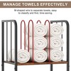 MOEPISY Towel Rack Free Standing 4-Tier M-Shaped Detachable Dividers, Durable Metal Towel Holder - 4 of 4