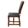 Lancaster Dining Chair Chocolate/Graphite: Faux Leather, Solid Wood Legs, Armless Design, 300 lbs Capacity - image 4 of 4