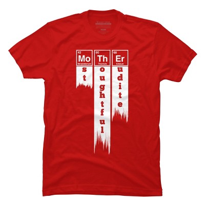 Men's Design By Humans Mother Most Thoughtful Erudite Periodic Table By Yernar T-Shirt