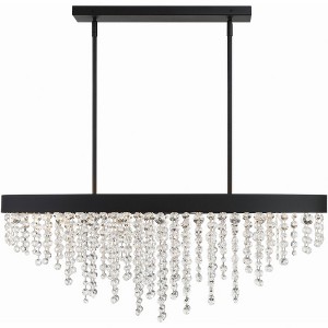 Crystorama Lighting Winham 8 - Light Chandelier in  Black Forged - 1 of 4