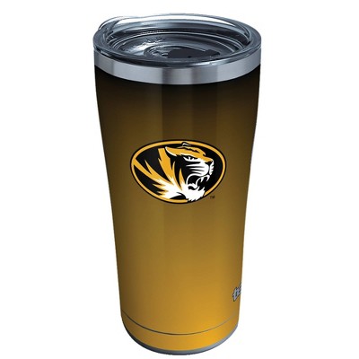 NCAA Missouri Tigers 20oz Ombre Stainless Steel Tumbler with Lid