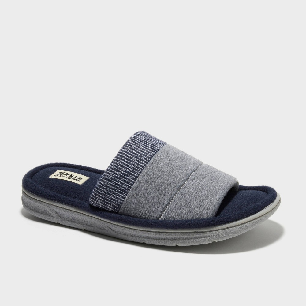 dluxe by dearfoams Men's Eric Slippers - Heathered Gray XL