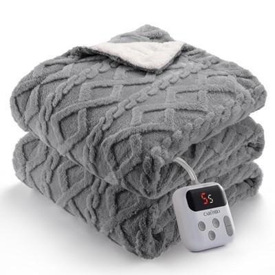 Heated Blanket, Soft Washable Electric Blanket, Heating Blanket for Bedding, With 10 Heat Settings, Sofa and Bed