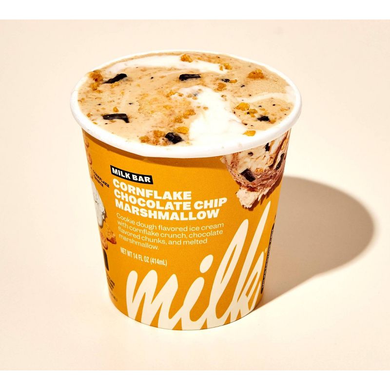Milk Bar Cornflake Chocolate Chip Marshmallow Premium Ice Cream - 14oz, 3 of 4