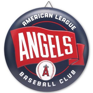 MLB Los Angeles Angels Metal Button Wall Art - 1 of 4