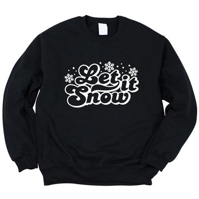 Simply Sage Market Women's Graphic Sweatshirt Retro Let It Snow