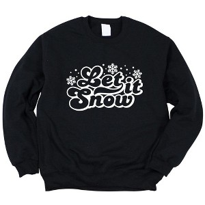 Simply Sage Market Women's Graphic Sweatshirt Retro Let It Snow - 1 of 4