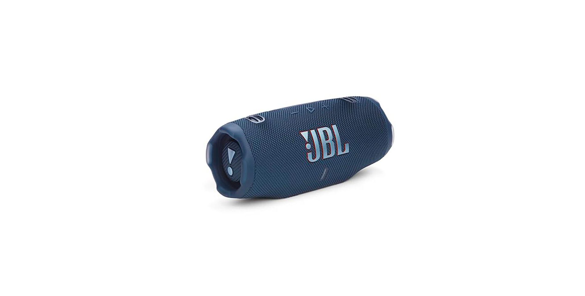 Restored: JBL Charge 6 Portable Waterproof & Drop-Proof Bluetooth Speaker Bold Pro Sound with AI Sound Boost Blue - Manufacturer Refurbished)
