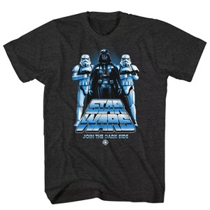 Seven Times Six Star Wars T-Shirt Men's Join The Dark Side Graphic Print Tee Grey - 1 of 4