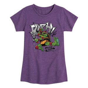 Girls' - Teenage Mutant Ninja Turtles - Raphael Going In Loud Fitted Short Sleeve Graphic T-Shirt - 1 of 4
