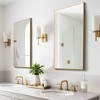 SpassWay Metal Bathroom/Vanity Mirror Modern Accent Mirror for Living Room Bathroom Bedroom Entryway Black/Gold/Silver - 3 of 4