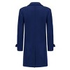 Men's Double Breasted Pea Coat Wool Blend Dress Jacket Peacoat - 2 of 3