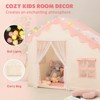 Etokfoks Kids Play Tent Indoor Pink 57 x 35 x 47 Inch with Ball Lights and Mat Spacious Toddler Playhouse for Ages 3 to 8 1 Piece - 4 of 4