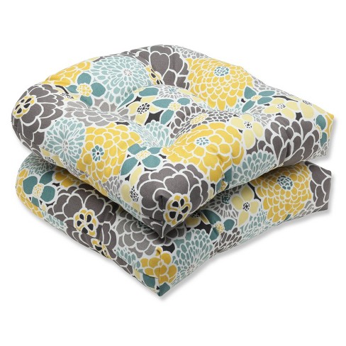 2-piece Outdoor Wicker Seat Cushions - Lois - Pillow Perfect : Target