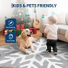 Christmas Round Snowflake Pattern Rug, Washable Non Slip Low Pile Stain Resistant Carpet for Living Room Bedroom Dining Room Classroom Office Nursery - 4 of 4