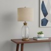 HomeRoots 26" Brown Mason Jar Table Lamp With Brown Drum Shade - 2 of 4