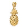 Black Bow Jewelry 14k Yellow Gold 3D Cutout Pineapple Pendant - 4 of 4