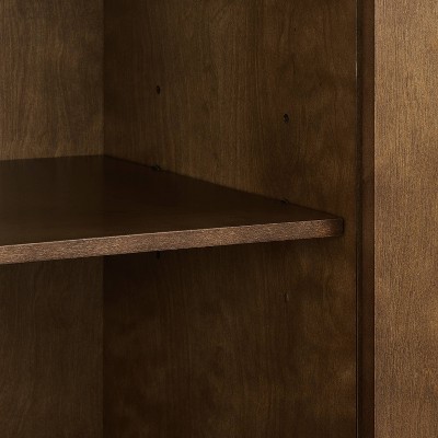 Byron 45'' Brown and Black Modern Vinyl Record Storage Console