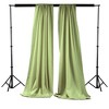 Slickblue Pack of 2 Polyester Backdrop Drapes – 96"H x 58"W, Rod Pocket, Semi Sheer, Serged Edges, 41 Colors Options - 2 of 3