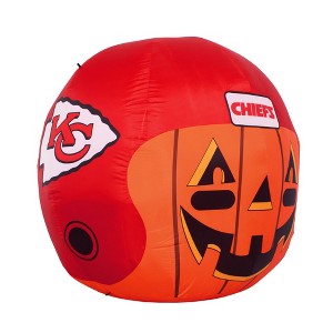 NFL Kansas City Chiefs Inflatable Jack O' Helmet, 4 ft Tall, Orange - 1 of 4