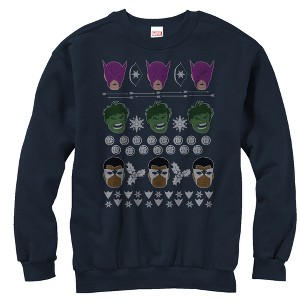 Men's Marvel Ugly Christmas Avengers Sweatshirt - 1 of 3