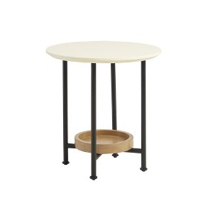 NicBex Modern 48" Oval Coffee Table with Open Storage Shelf for Living Room and Bedroom - 1 of 4
