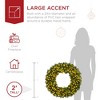 Best Choice Products Artificial Pre-Lit Fir Christmas Wreath Decoration w/ LED Lights - 4 of 4