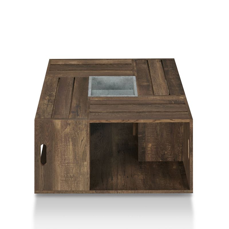 Lymani Square Crate Coffee Table with Casters Reclaimed Oak - HOMES: Inside + Out, 6 of 10