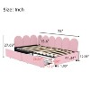 NicBex Twin Size Upholstered Daybed,Velvet Sofabed with 2 Drawers and Headboard for Bedroom,Living Room,Apartment,Pink - 3 of 4