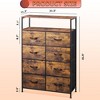 GALAXHERO Fabric Dresser 8 Drawers, Tall Storage Chest Tower for Bedroom, Closet, Living Room, Hallway, Space-Saving Organizer Unit - 3 of 4