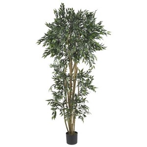 HomeStock  6 ft. Artificial Tree in Pot for Indoor/Outdoor - 1 of 4