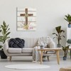 Stupell Industries Spiritual Easter Cross Spring Blossoms Canvas Wall Art - 2 of 4