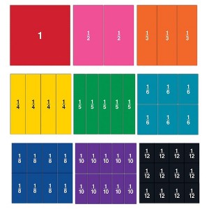 Learning Resources Double-Sided Magnetic Fraction Squares, 51 Pieces - 1 of 4