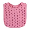 Hudson Baby Infant Girl Cotton Bibs, Pumpkin Spice, One Size - 4 of 4